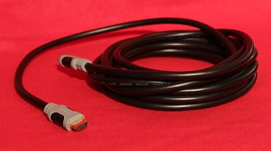 HDMI-Kabel aufgewickelt