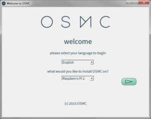 Der OSMC Installer zum Beschreiben der SD-Karte für den Raspberry Pi