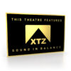 Schild in Schwarz-Gold mit dem XTZ Logo